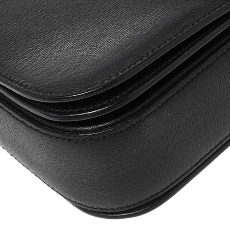 Pre Owned Yves Saint Laurent Black Leather Medium Chyc Flap Bag