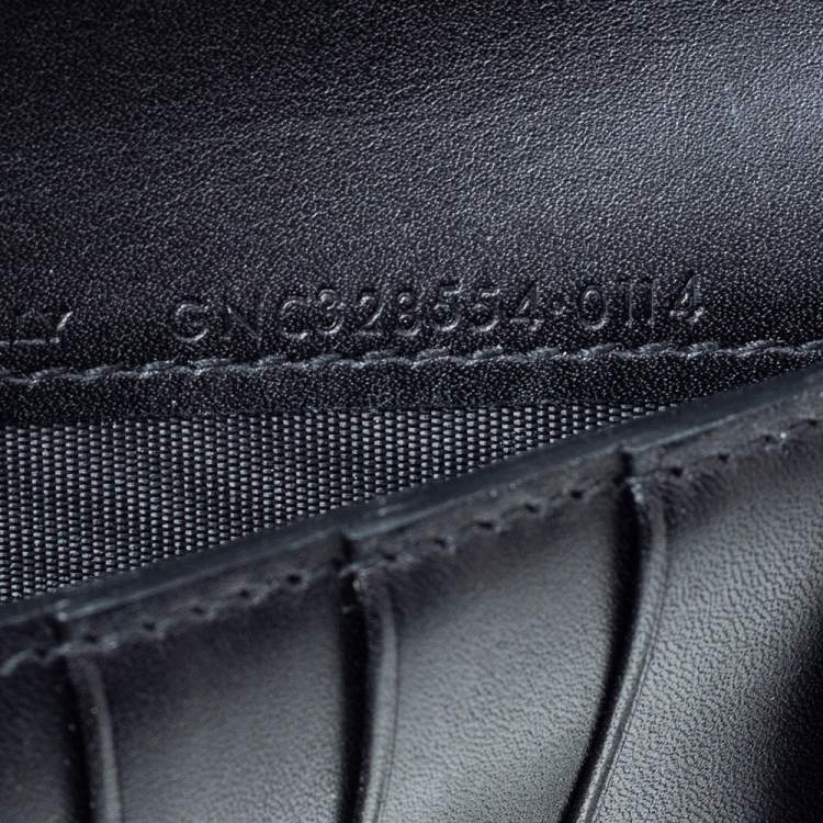 مملوكة مسبقًا  Saint Laurent Black Studded Leather Wallet