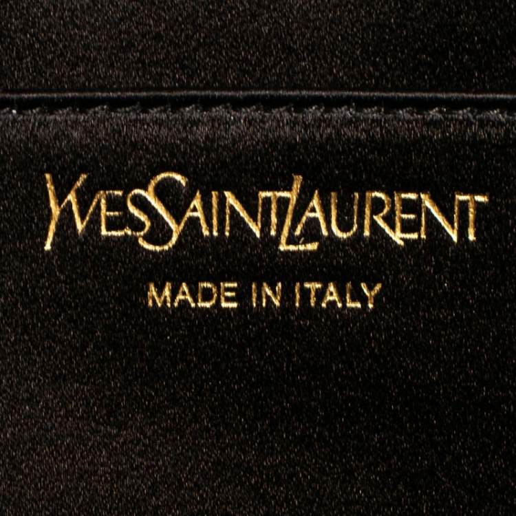 Pre Owned Yves Saint Laurent Red Leather Belle De Jour Flap Clutch