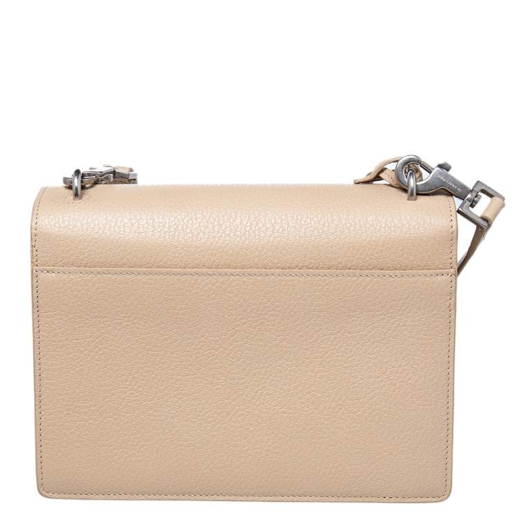 Pre Owned Saint Laurent Beige Leather Medium Sunset Shoulder Bag