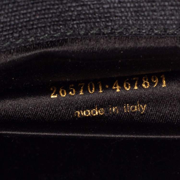 Pre Owned Yves Saint Laurent Black Leather Large Chyc Clutch