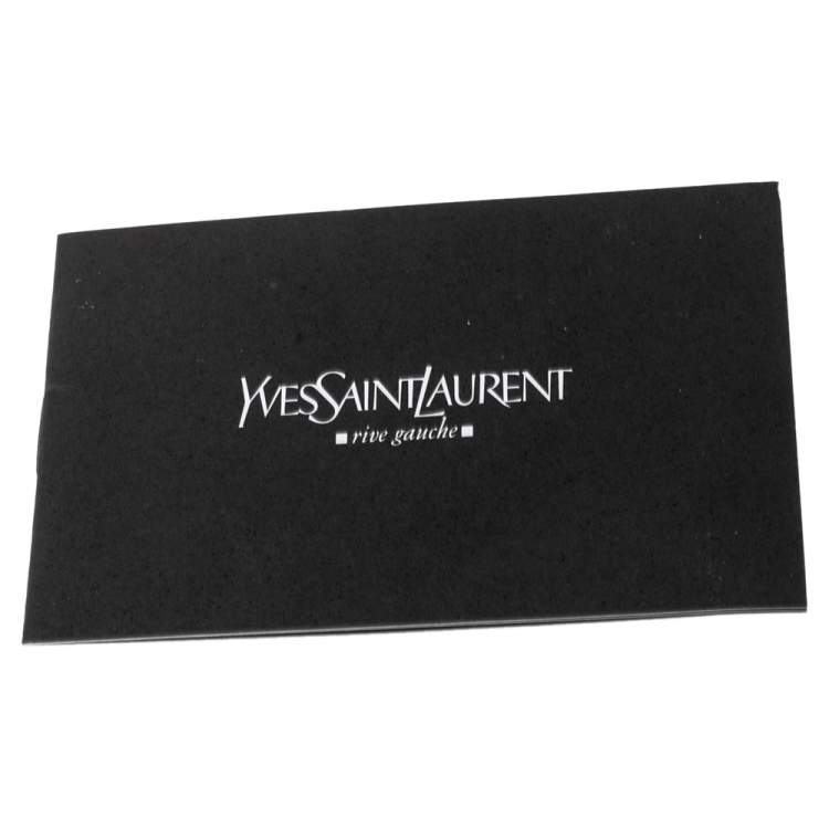 Pre Owned Yves Saint Laurent  Black Suede and Leather Fringe Mombasa Hobo