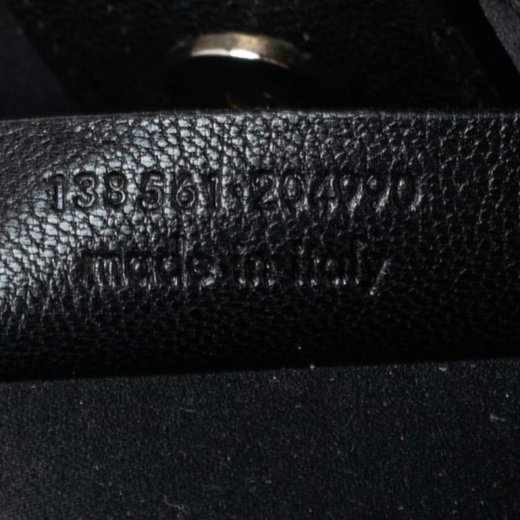 Pre Owned Yves Saint Laurent  Black Suede and Leather Fringe Mombasa Hobo