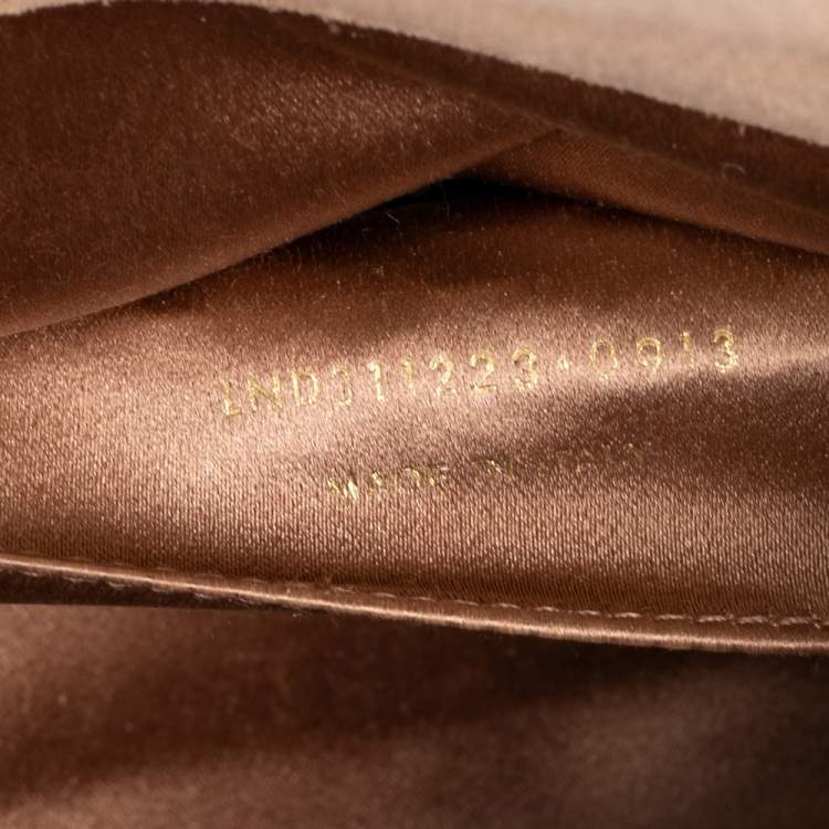 Pre Owned Yves Saint Laurent Beige Patent Leather Belle De Jour Clutch