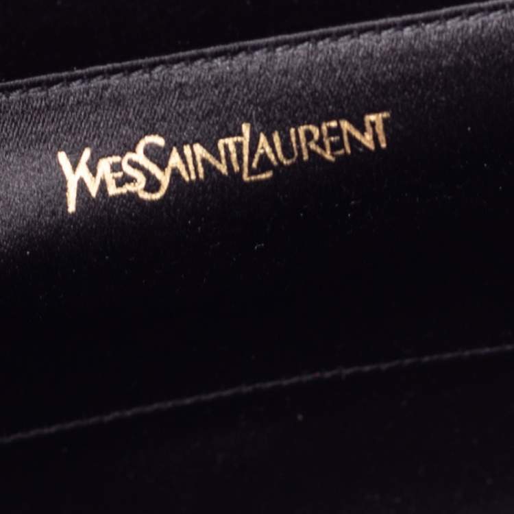 Pre Owned Yves Saint Laurent Fuchsia Leather Belle De Jour Flap Clutch