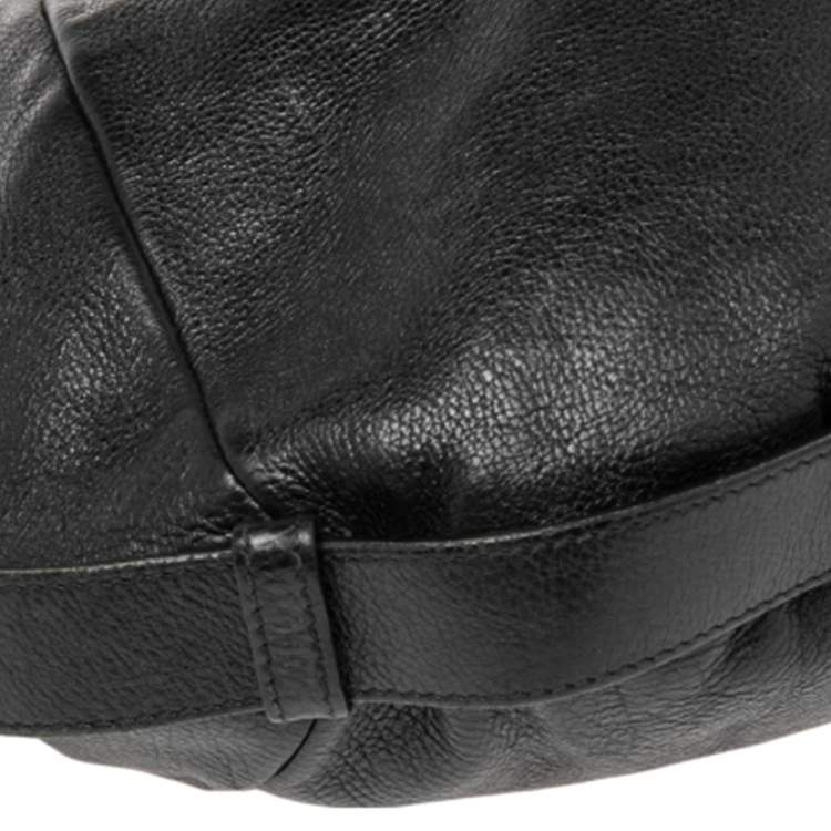 Pre Owned Yves Saint Laurent Black Leather Mombasa Hobo