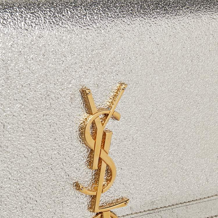 Pre Owned Yves Saint Laurent Gold Leather Small Kate Shoulder Bag