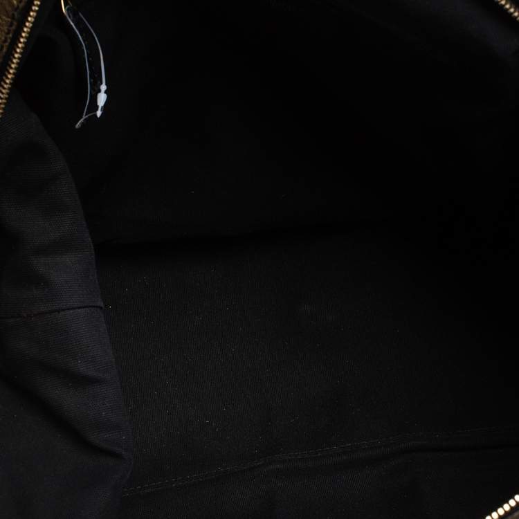 Pre Owned Yves Saint Laurent Metallic Gold Textured Leather Easy Y Satchel