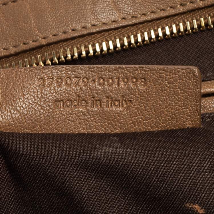 Pre Owned Yves Saint Laurent Brown Leather Medium Cabas Chyc Tote