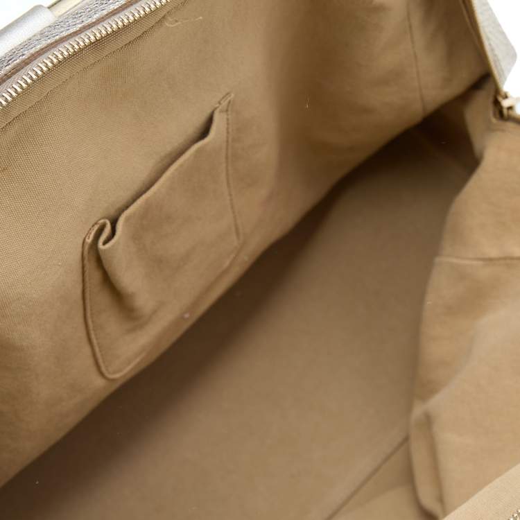 Pre Owned Yves Saint Laurent Metallic Gold Leather Medium Majorelle Bag
