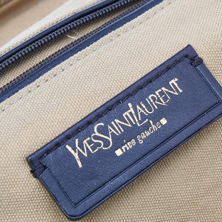 Pre Owned Yves Saint Laurent Metallic Gold Leather Medium Majorelle Bag