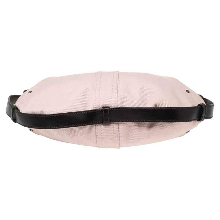 Pre Owned Yves Saint Laurent Pink Fabric Mombasa Hobo