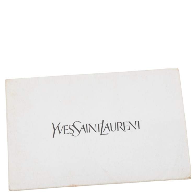 Pre Owned Yves Saint Laurent Dark Blue Leather Belle De Jour Clutch