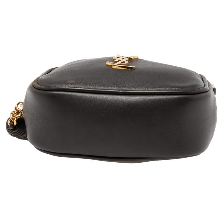 Pre Owned Saint Laurent Brown Leather Blogger Crossbody Bag