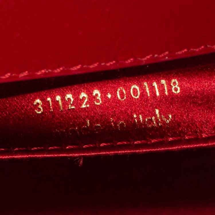 Pre Owned Yves Saint Laurent Red Patent Leather Belle De Jour Clutch