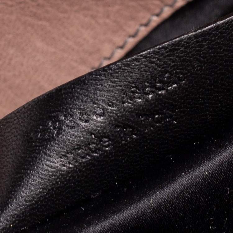 Pre Owned Yves Saint Laurent Beige Glossy Leather Rive Gauche Satchel