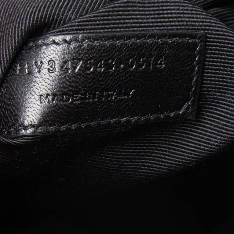 Pre Owned Saint Laurent Black Leather Medium Sac De Jour Tote