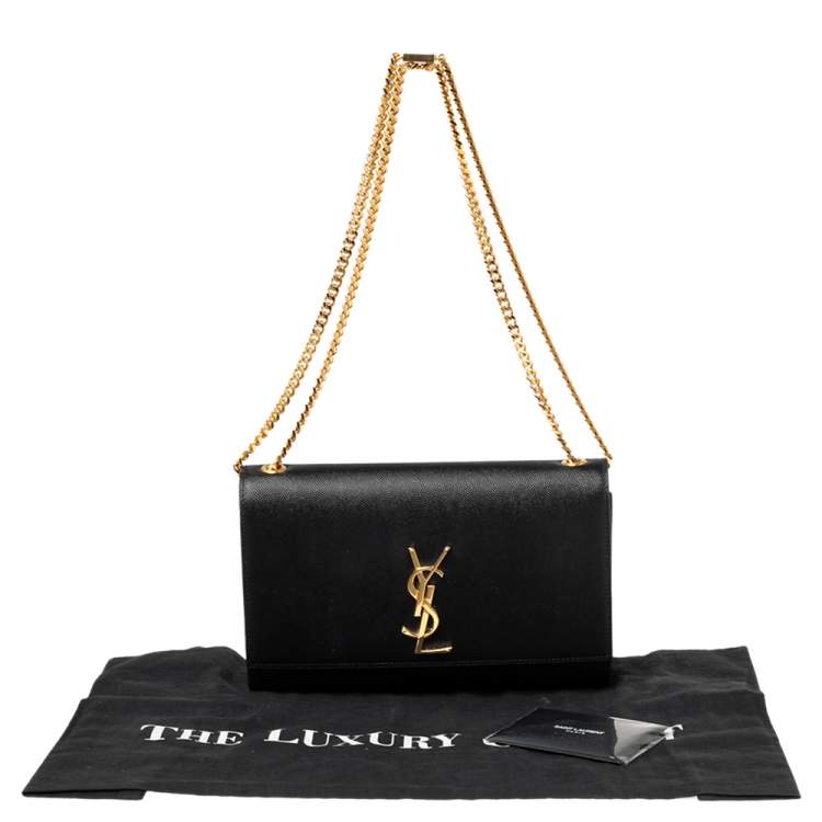 مملوكة مسبقًا Saint Laurent Black Leather Kate Chain Shoulder Bag