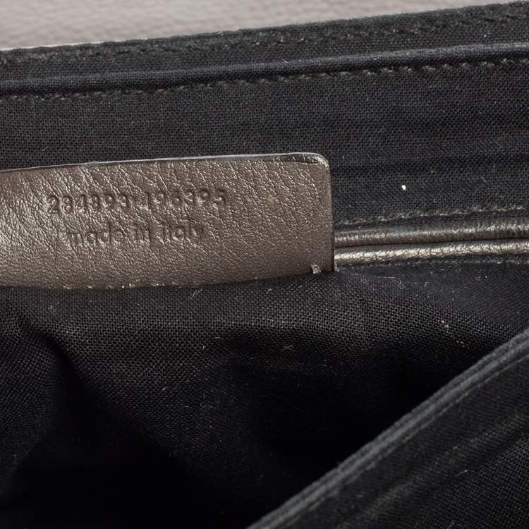 Pre Owned Yves Saint Laurent Grey Leather Dandy Shoulder Bag