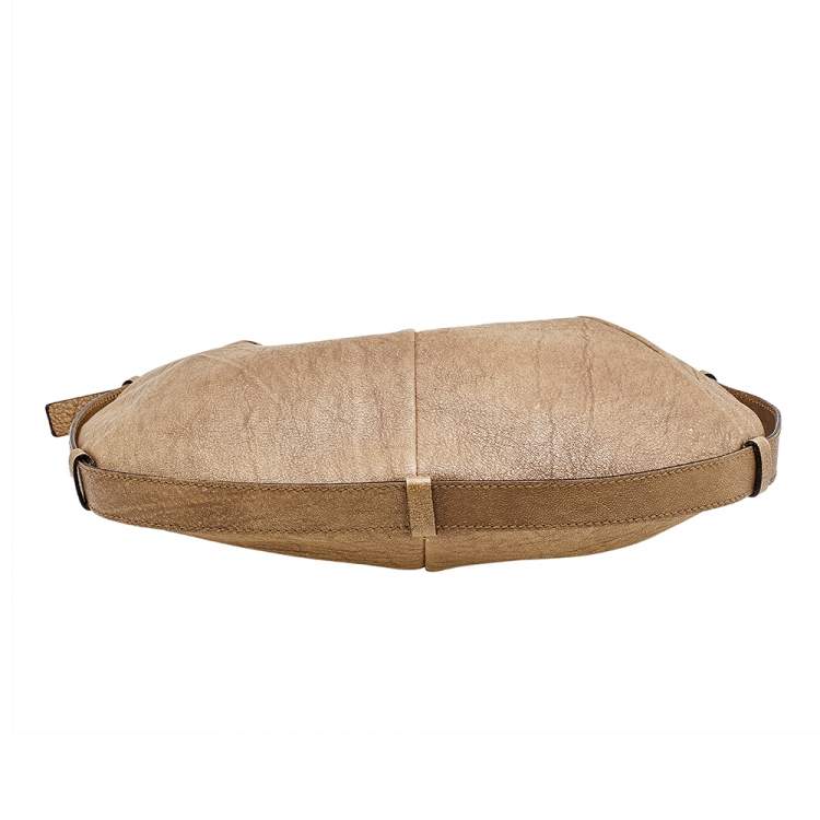 Pre Owned Yves Saint Laurent Beige Leather Vincennes Mombasa Hobo