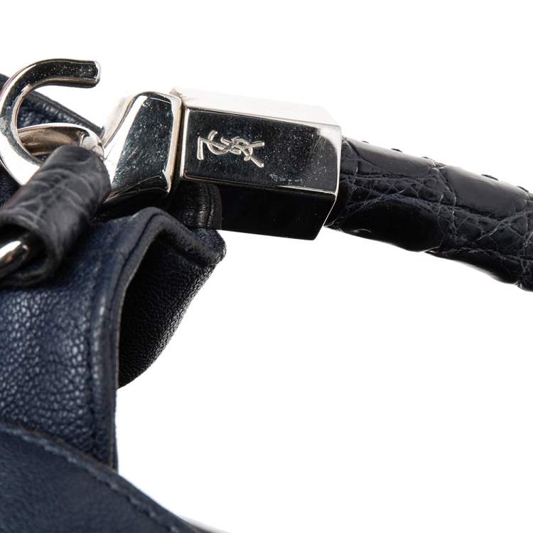 Pre Owned Yves Saint Laurent Navy Blue Leather Limited Series for Dubai 2/36 Roady Hobo