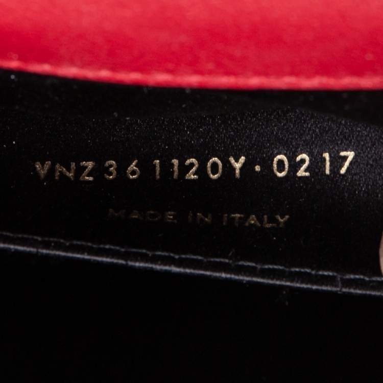 Pre Owned Yves Saint Laurent Red Leather Belle De Jour Clutch