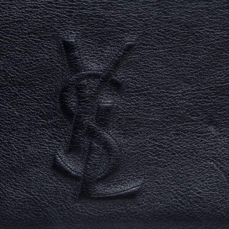 Pre Owned Yves Saint Laurent Black Leather Belle De Jour Flap Clutch
