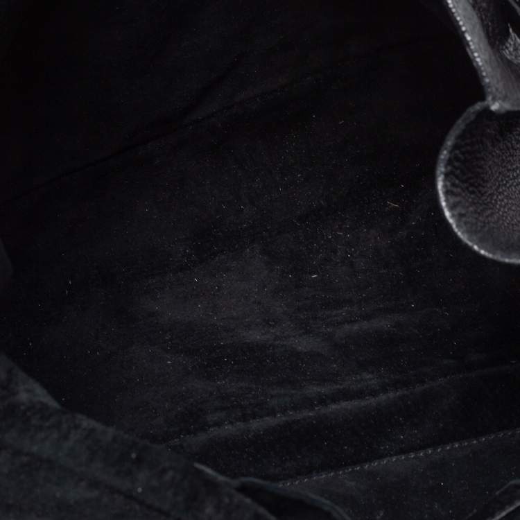 Pre Owned Yves Saint Laurent Black Soft Leather Montmartre Bag