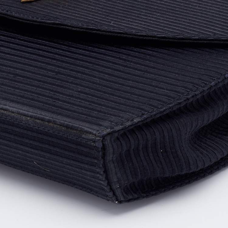 Pre Owned Yves Saint Laurent Black Fabric Shoulder Bag