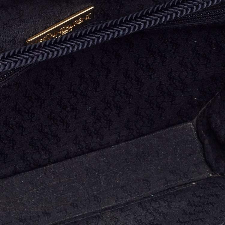 Pre Owned Yves Saint Laurent Black Fabric Shoulder Bag