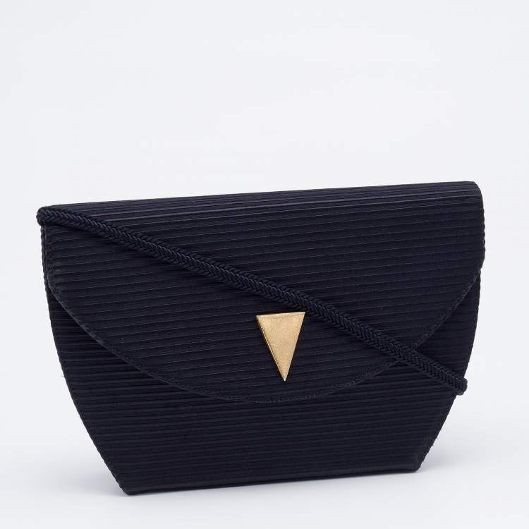 Pre Owned Yves Saint Laurent Black Fabric Shoulder Bag