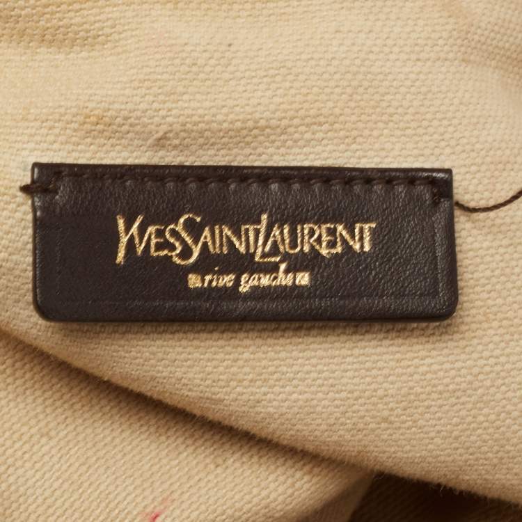 Pre Owned Yves Saint Laurent Gold Leather Hobo