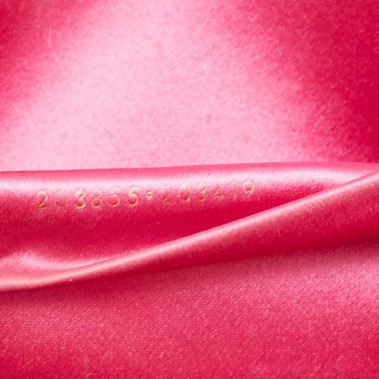 Pre Owned Yves Saint Laurent Pink Patent Leather Belle De Jour Flap Clutch