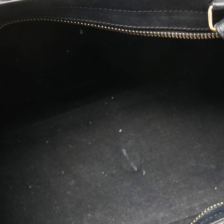 Pre Owned Saint Laurent Black Leather Small Cabas Chyc Tote