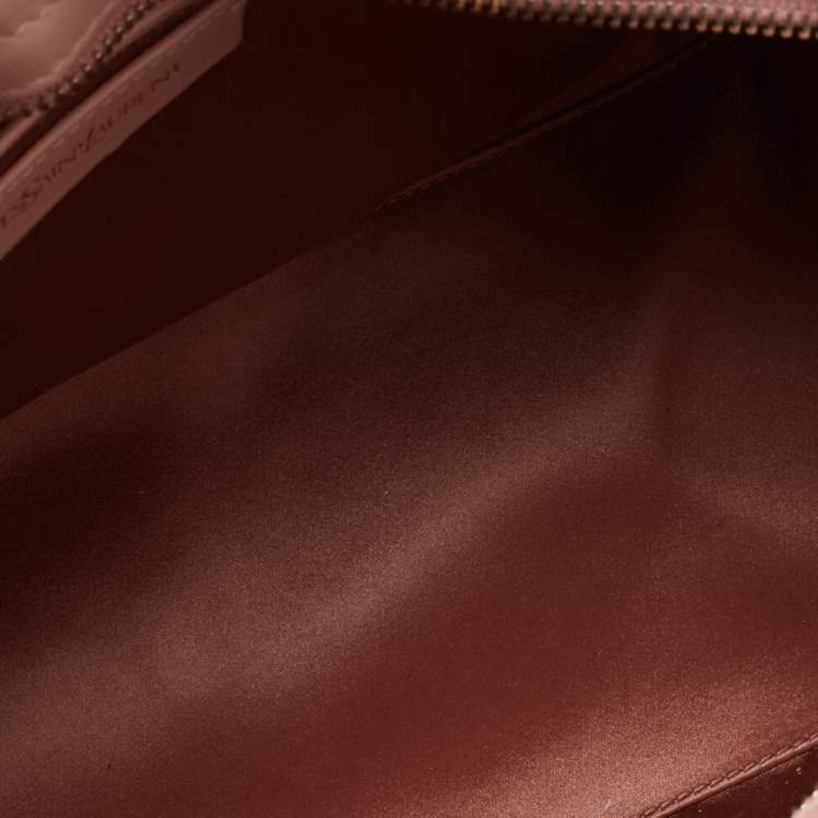 Pre Owned Yves Saint Laurent Light Pink Leather Small Y-Ligne Cabas Tote