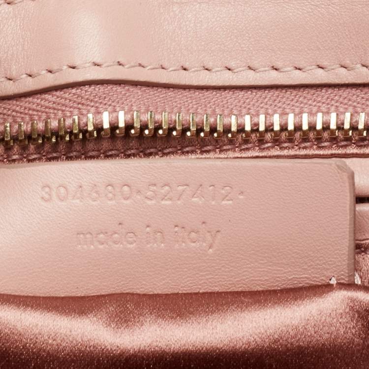 Pre Owned Yves Saint Laurent Light Pink Leather Small Y-Ligne Cabas Tote