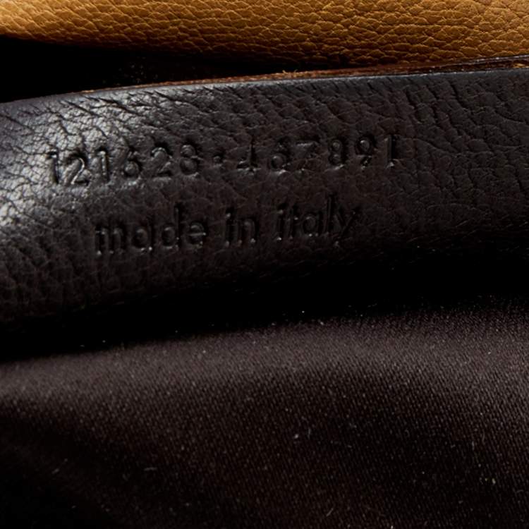 Pre Owned Yves Saint Laurent By Tom Ford Tan Leather Gathered Shoulder Bag