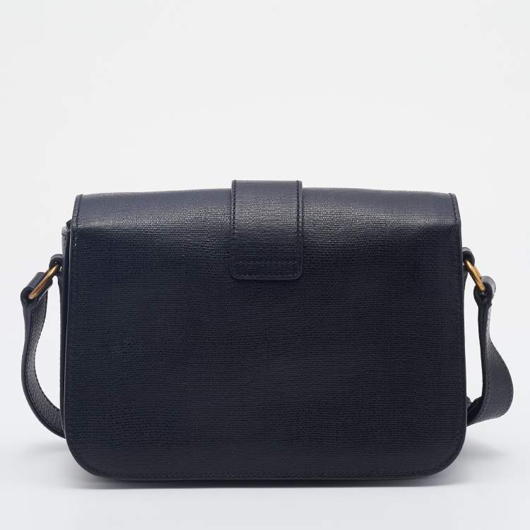 مملوكة مسبقًا Yves Saint Laurent Black Leather Medium Chyc Flap Bag