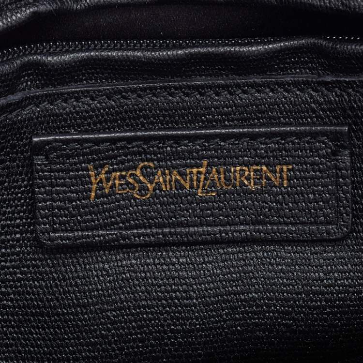 مملوكة مسبقًا Yves Saint Laurent Black Leather Medium Chyc Flap Bag