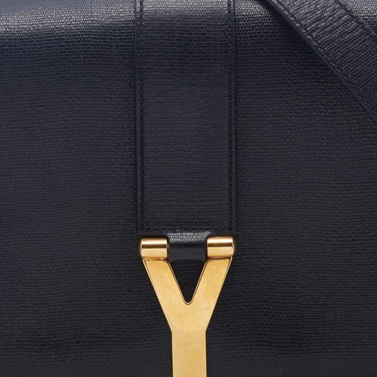 مملوكة مسبقًا Yves Saint Laurent Black Leather Medium Chyc Flap Bag