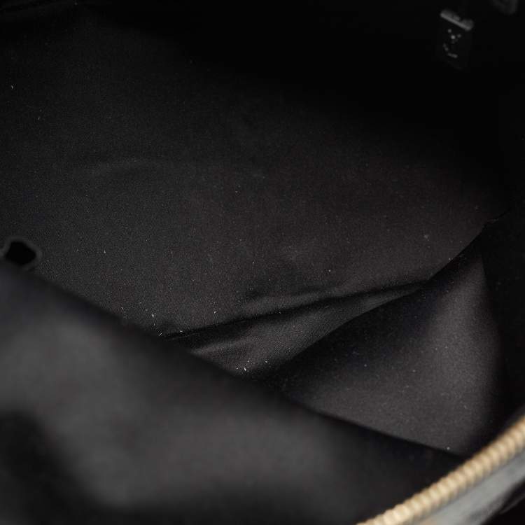 Pre Owned Yves Saint Laurent Black Patent Leather Large Muse Bag