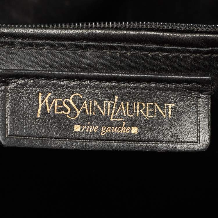 Pre Owned Yves Saint Laurent Black Patent Leather Large Muse Bag