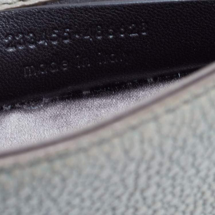 Pre Owned Yves Saint Laurent Khaki Stingray Embossed Leather Envelope Clutch