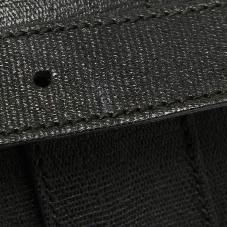 Pre Owned Yves Saint Laurent Black Leather Large Chyc Flap Shoulder Bag