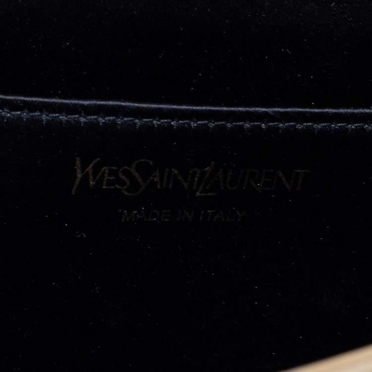 Pre Owned Yves Saint Laurent Beige Leather Belle De Jour Flap Clutch