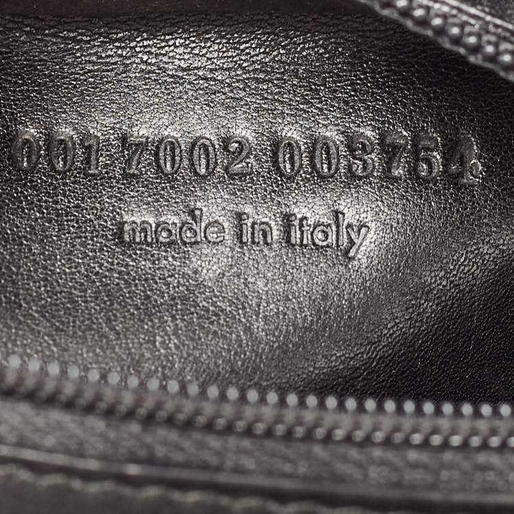 Pre Owned Yves Saint Laurent Black Canvas and Leather Buckle Flap Baguette Bag