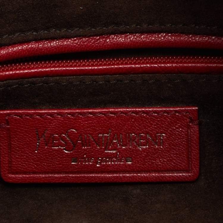 مملوكة مسبقًا Yves Saint Laurent Red Leather Petal Nadja Hobo
