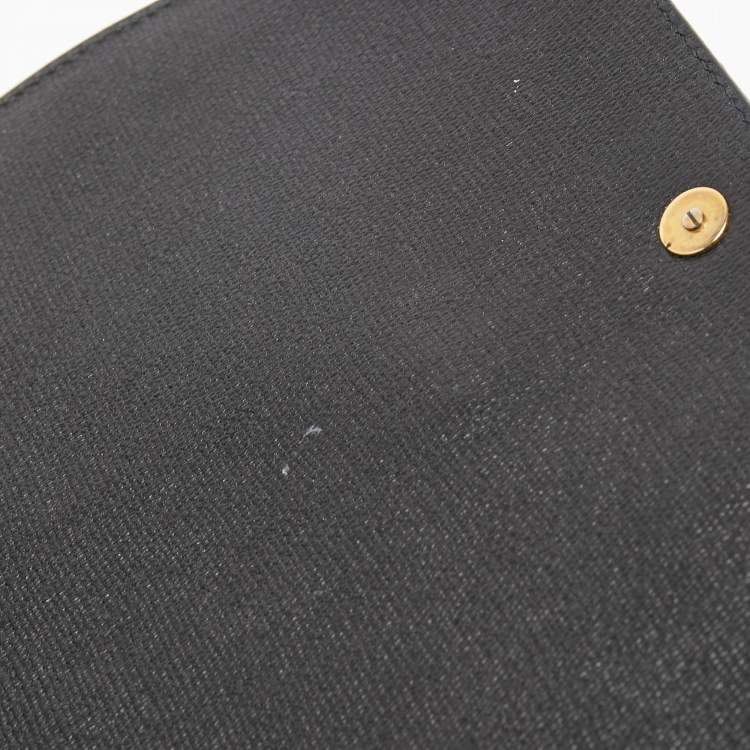 Pre Owned Yves Saint Laurent Black Leather Medium Chyc Flap Bag