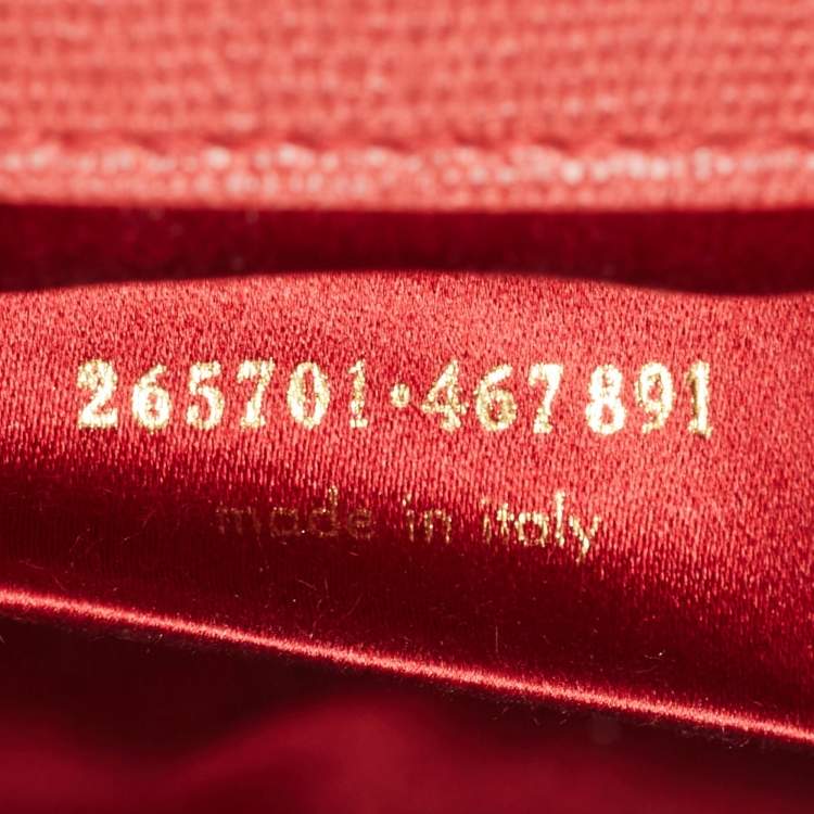 Pre Owned Yves Saint Laurent Red Leather Y-Ligne Clutch