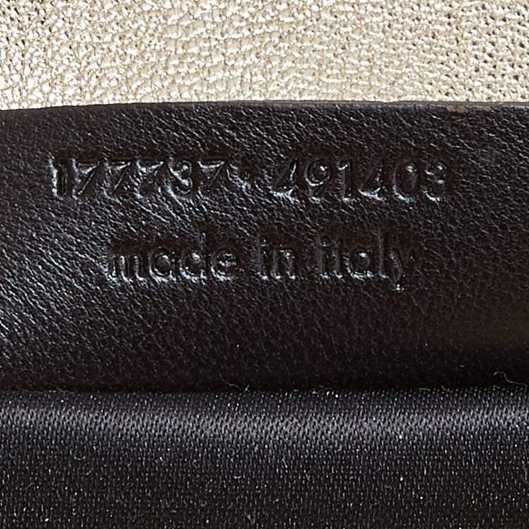 Pre Owned Yves Saint Laurent Metallic Gold Leather Sac Metropolis Tote